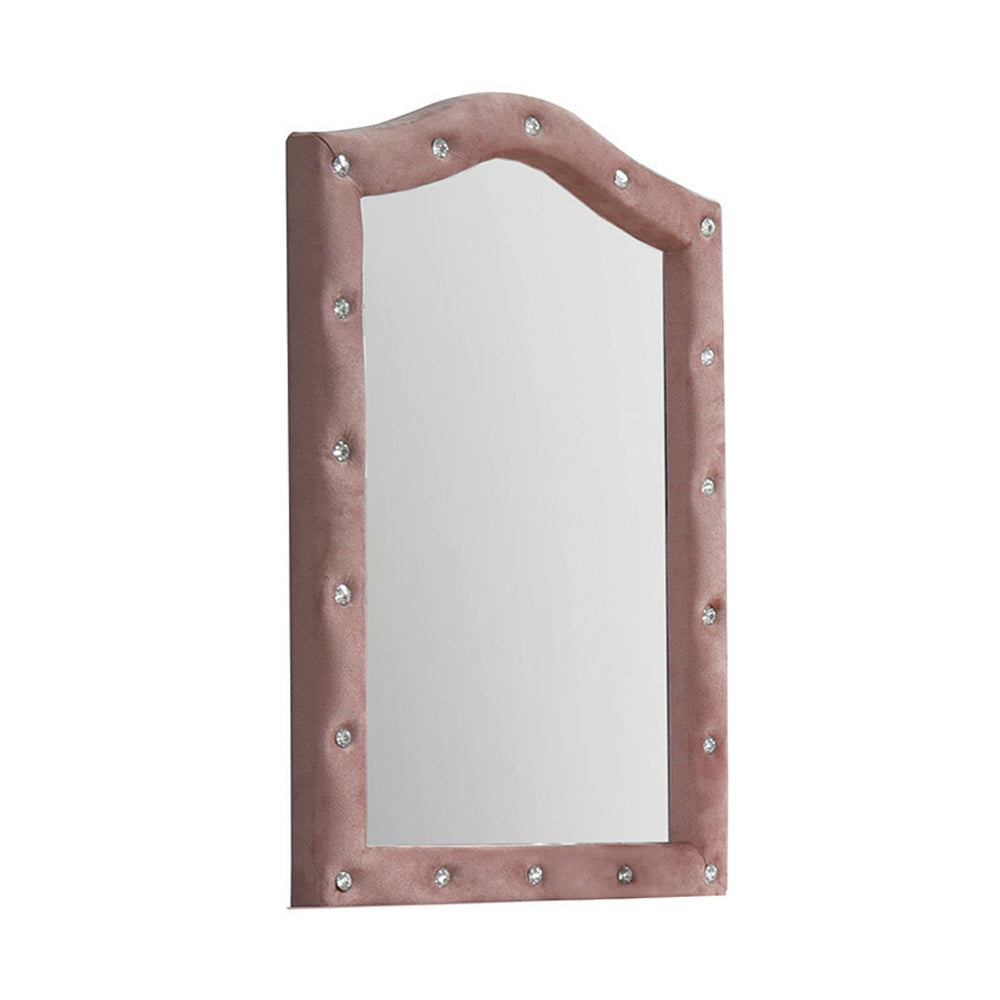 Reggie Pink Fabric Mirror - Ornate Home