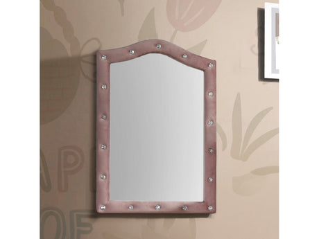 Reggie Pink Fabric Mirror - Ornate Home