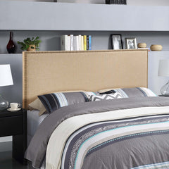 Region Cafe Nailhead Upholstered Queen Headboard - Ornate Home