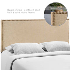 Region Cafe Nailhead Upholstered Queen Headboard - Ornate Home