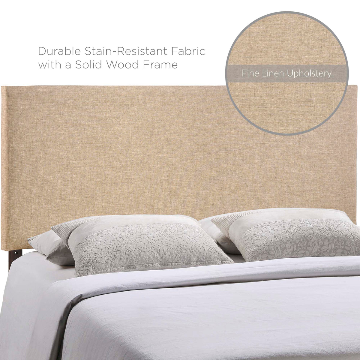 Region Cafe Upholstered Queen Headboard - Ornate Home