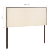 Region Ivory Nailhead Upholstered Full Headboard - Ornate Home