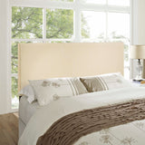 Region Ivory Upholstered Fabric King Headboard - Ornate Home