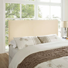 Region Ivory Upholstered Fabric King Headboard - Ornate Home