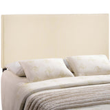 Region Ivory Upholstered Fabric King Headboard - Ornate Home