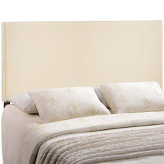 Region Ivory Upholstered Fabric King Headboard - Ornate Home