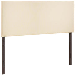 Region Ivory Upholstered Fabric King Headboard - Ornate Home