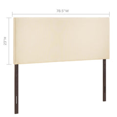 Region Ivory Upholstered Fabric King Headboard - Ornate Home