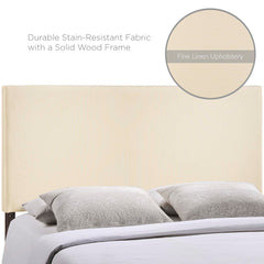 Region Ivory Upholstered Queen Headboard - Ornate Home