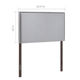 Region Sky Gray Nailhead Upholstered Twin Headboard - Ornate Home