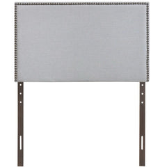 Region Sky Gray Nailhead Upholstered Twin Headboard - Ornate Home