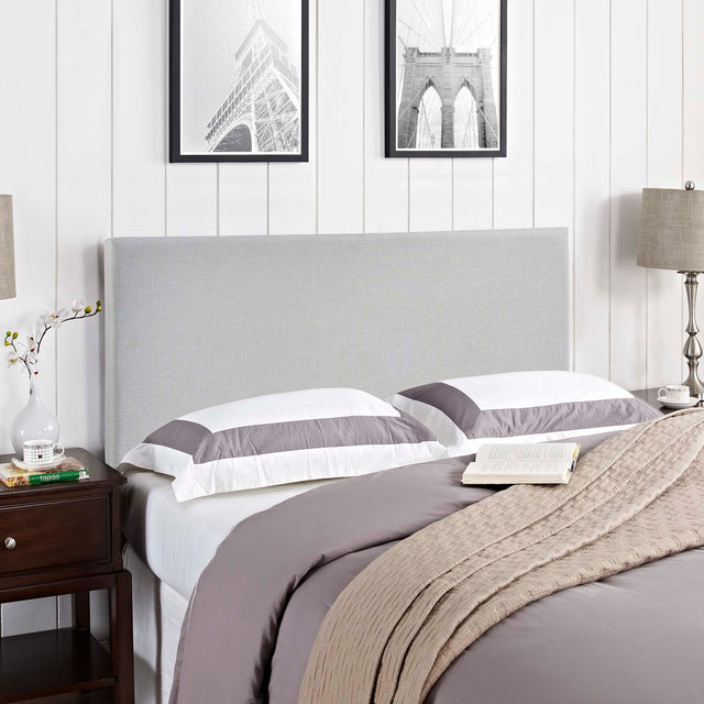 Region Sky Gray Upholstered Fabric Full Headboard - Ornate Home