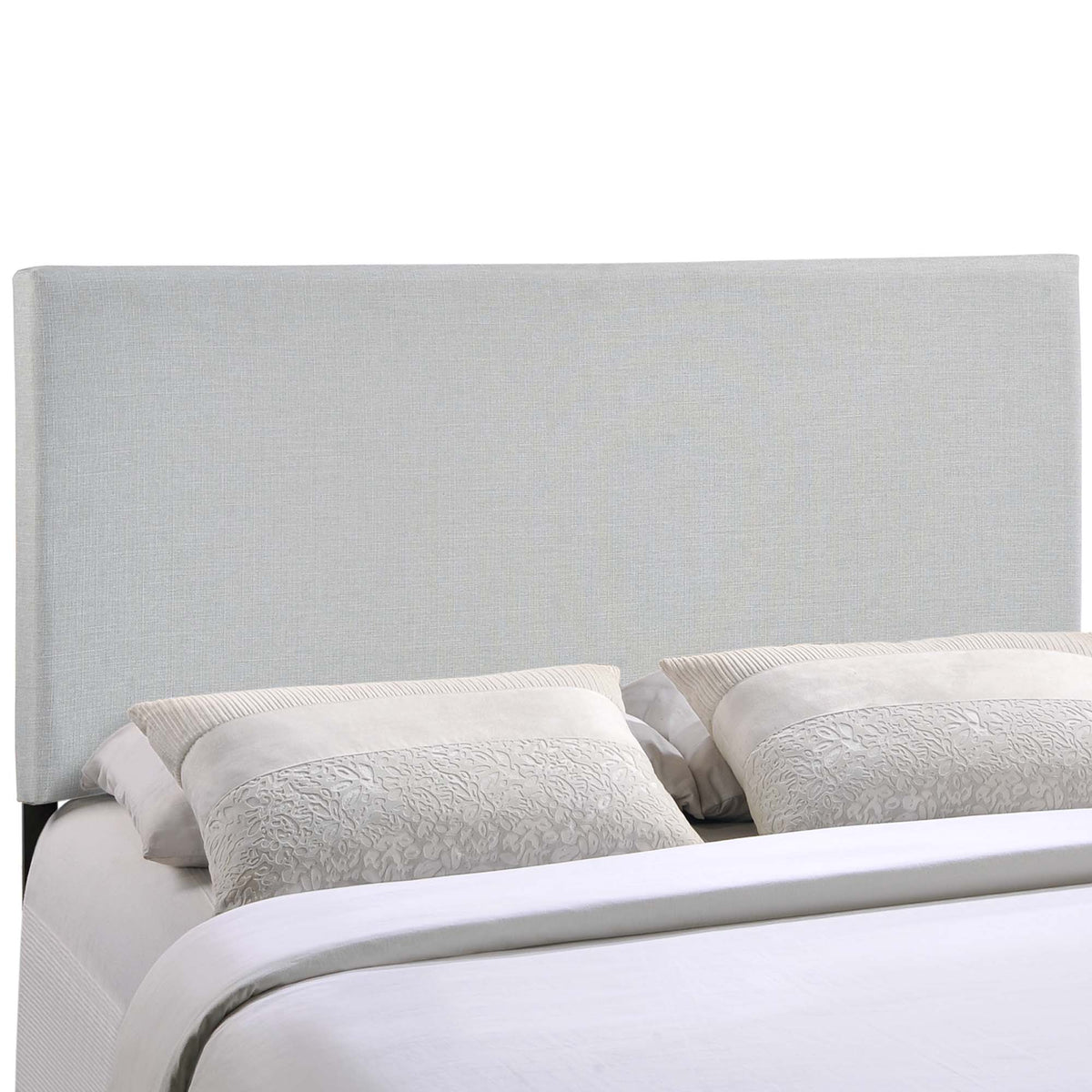 Region Sky Gray Upholstered Fabric Full Headboard - Ornate Home