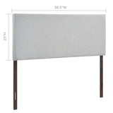 Region Sky Gray Upholstered Fabric Full Headboard - Ornate Home