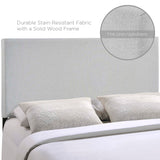 Region Sky Gray Upholstered Fabric Full Headboard - Ornate Home