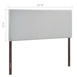 Region Sky Gray Upholstered Queen Headboard - Ornate Home