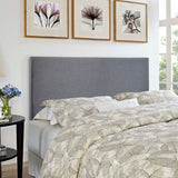 Region Smoke Upholstered Queen Headboard - Ornate Home