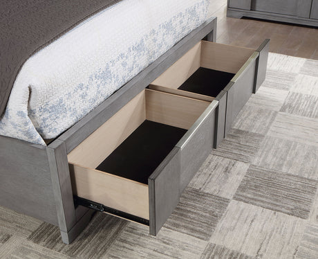 Regulus Gray 4 Pc. Queen Bedroom Set - Ornate Home