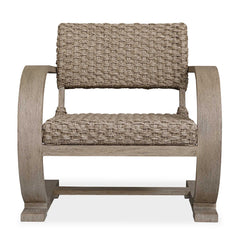 Rehema Gray Outdoor Wicker Lounge Chair - Ornate Home