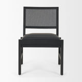 Reid Black Cane Back Dining Side Chair - Ornate Home