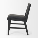 Reid Black Cane Back Dining Side Chair - Ornate Home