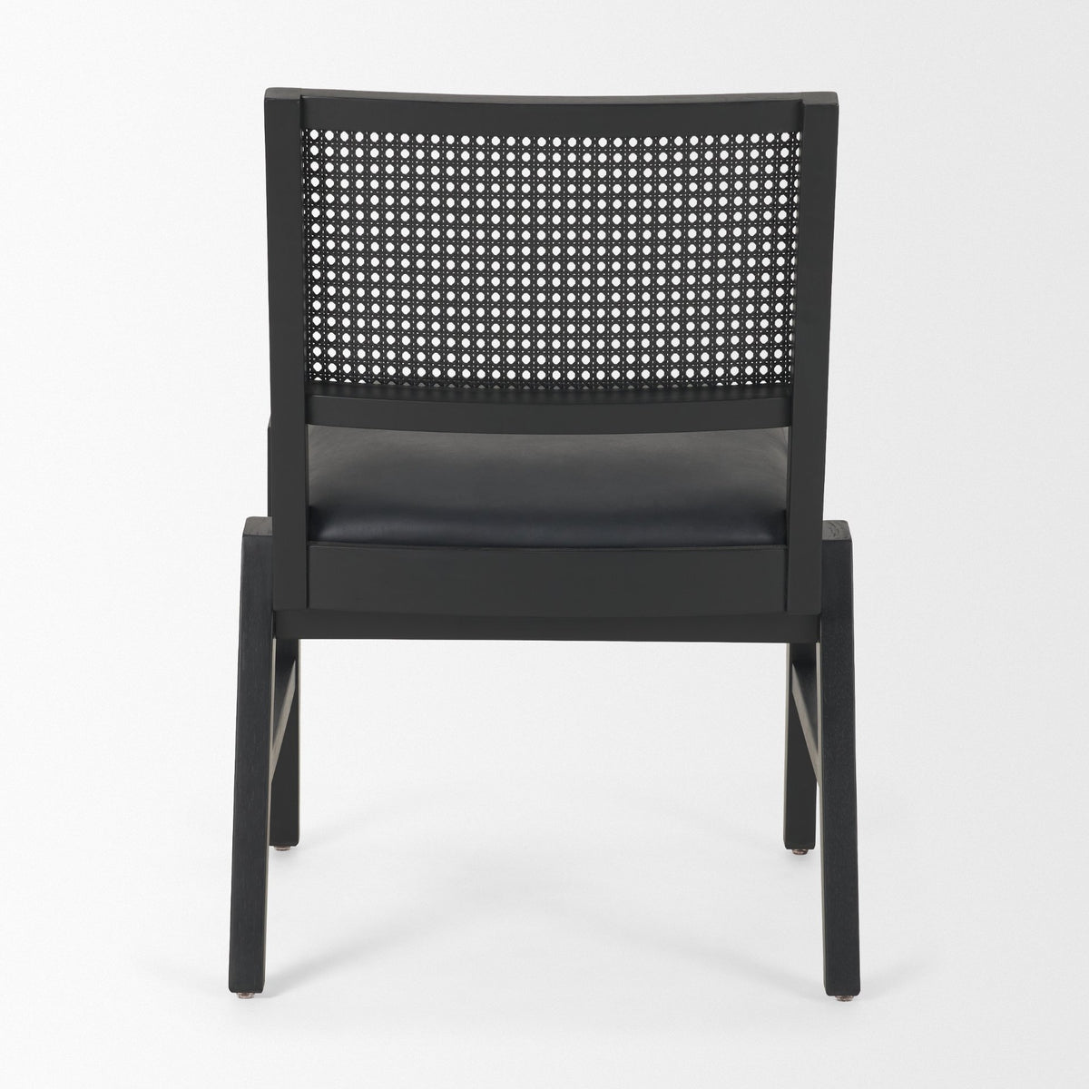 Reid Black Cane Back Dining Side Chair - Ornate Home