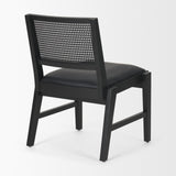 Reid Black Cane Back Dining Side Chair - Ornate Home