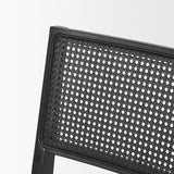 Reid Black Cane Back Dining Side Chair - Ornate Home