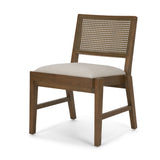 Reid Cream/Brown Cane Back Dining Side Chair (Set of 2) - Ornate Home