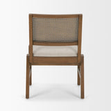 Reid Cream/Brown Cane Back Dining Side Chair (Set of 2) - Ornate Home