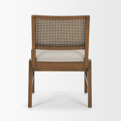 Reid Cream/Brown Cane Back Dining Side Chair (Set of 2) - Ornate Home