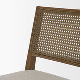 Reid Cream/Brown Cane Back Dining Side Chair (Set of 2) - Ornate Home