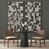 Reid Cream/Brown Cane Back Dining Side Chair (Set of 2) - Ornate Home