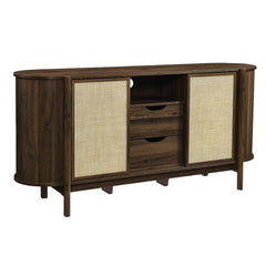 Reid Walnut 63" Curved Sideboard - Ornate Home