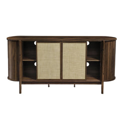 Reid Walnut 63" Curved Sideboard - Ornate Home