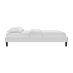 Reign Light Gray Performance Velvet King Platform Bed Frame - Ornate Home