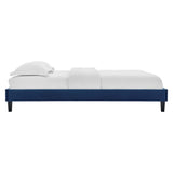 Reign Navy Performance Velvet King Platform Bed Frame - Ornate Home