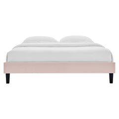 Reign Pink Performance Velvet Twin Platform Bed Frame - Ornate Home
