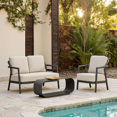 Rein Beige Loveseat - Ornate Home