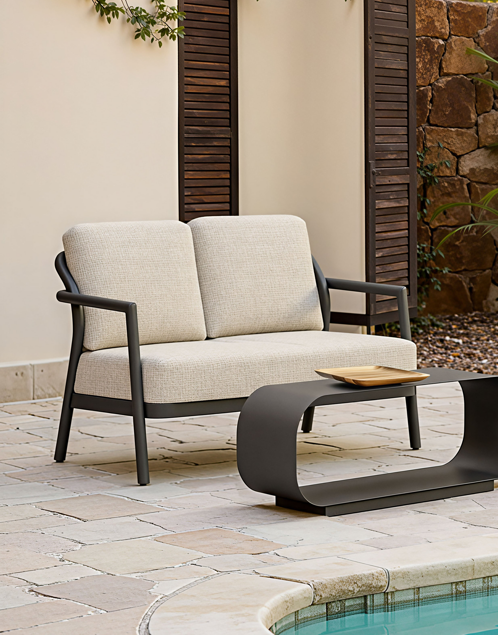 Rein Beige Loveseat