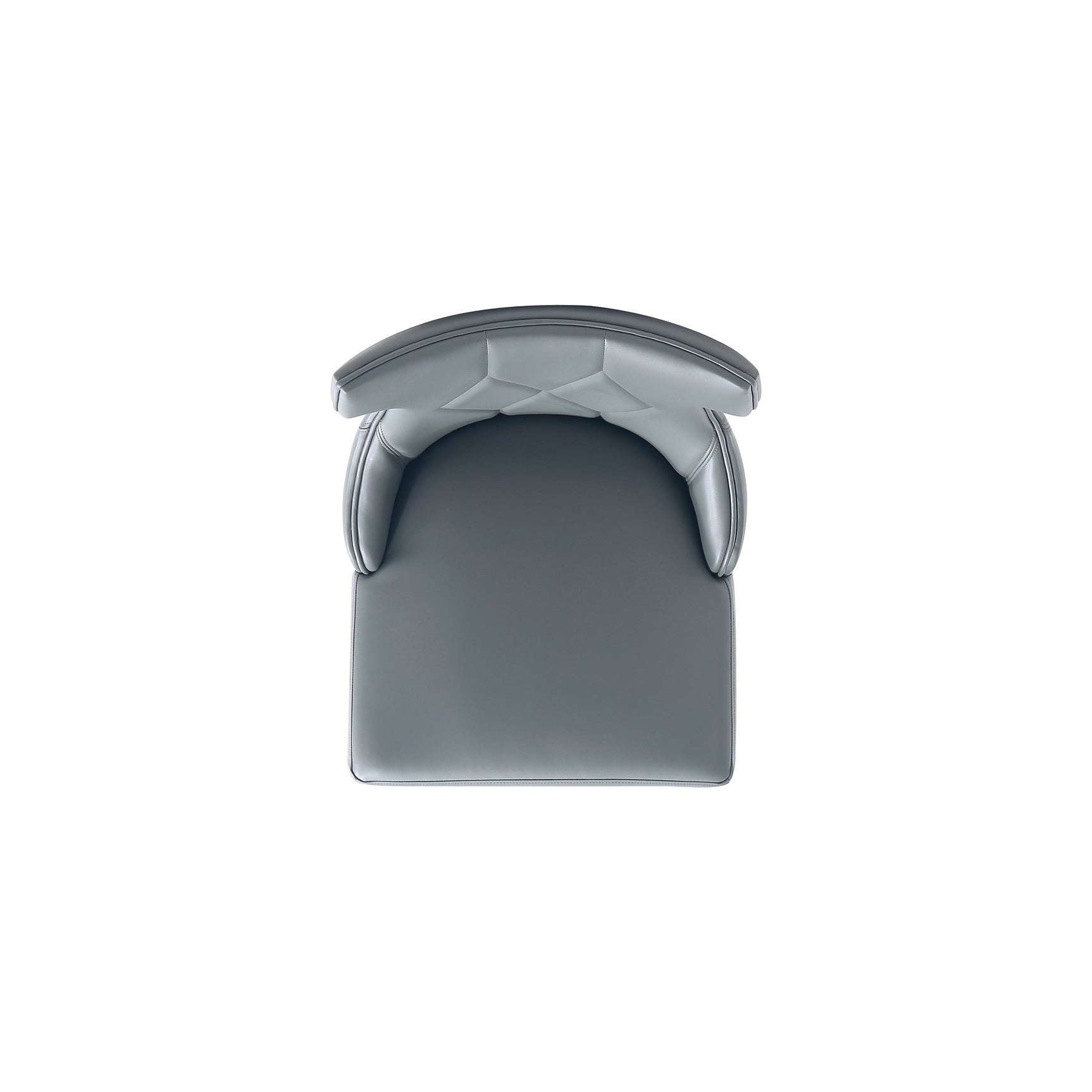 Reine Faux Leather Dining Chair in Pebble Grey (set of 2) - Ornate Home