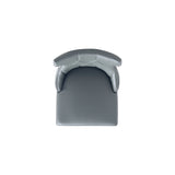 Reine Faux Leather Dining Chair in Pebble Grey (set of 4) - Ornate Home