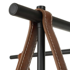 Reins Black Accent Straps 4 Light Chandelier - Ornate Home