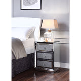 Rekha Mirrored & Faux Crystals Accent Table - Ornate Home