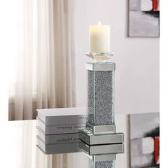 Rekha Mirrored/Faux Diamonds Candle Holder (Set of 2) - Ornate Home