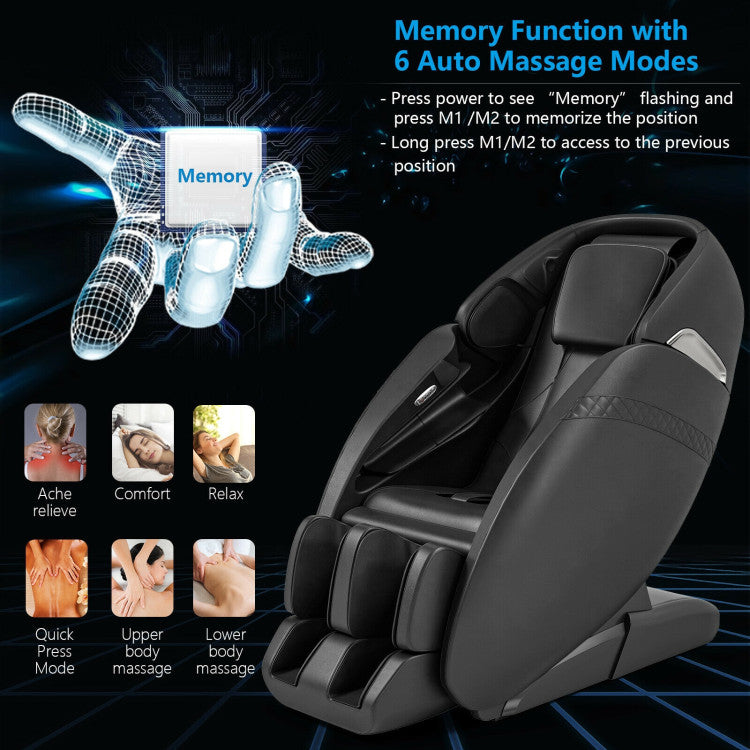 Relaxation 09 - Electric Zero Gravity Heated Massage Chair with SL Track - Ornate Home