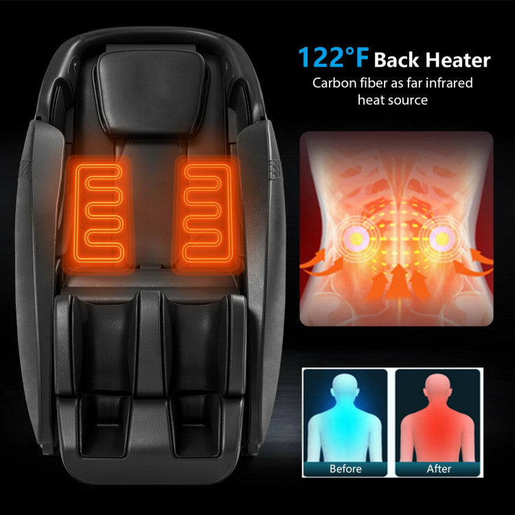 Relaxation 09 - Electric Zero Gravity Heated Massage Chair with SL Track - Ornate Home