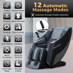 Relaxation 29-Full Body Massage Chair with Waist Heating & Airbag Massage - Ornate Home