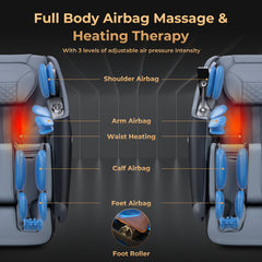 Relaxation 29-Full Body Massage Chair with Waist Heating & Airbag Massage - Ornate Home