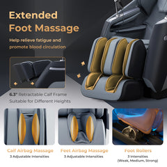Relaxation 29-Full Body Massage Chair with Waist Heating & Airbag Massage - Ornate Home